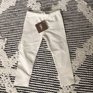NWT Tea Collection Sparkle Stripe Baby Legging